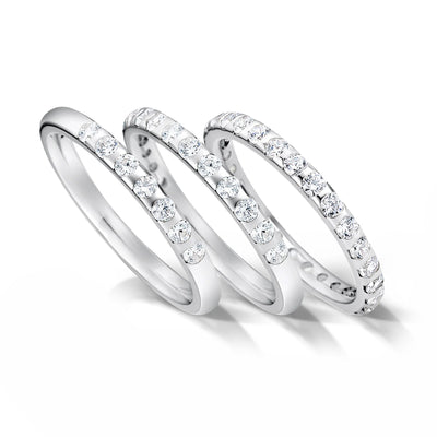 Rub Over Set Diamond Eternity Ring