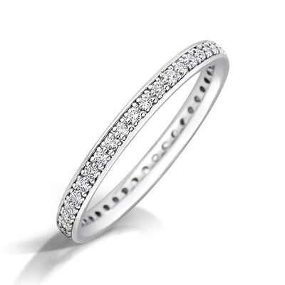 Grain Set Diamond Eternity Ring
