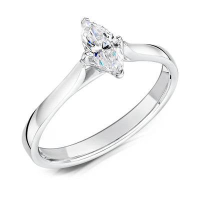Marquise Cut Diamond Fairtrade Gold Engagement Ring