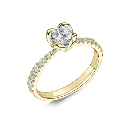 Solitaire Lab-grown Diamond Fairtrade Gold Engagement Ring