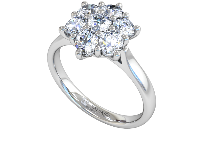 Diamond Starlight Cluster Engagement Ring