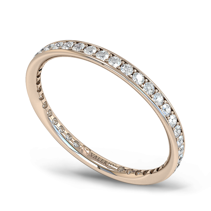 Diamond and Fairtrade Rose Gold Eternity Ring
