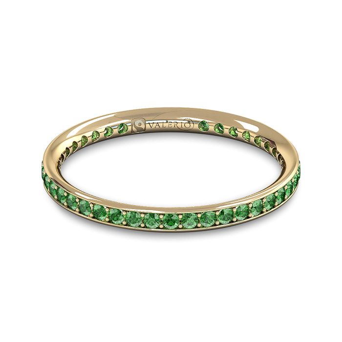 Emerald and Fairtrade Gold Eternity Ring