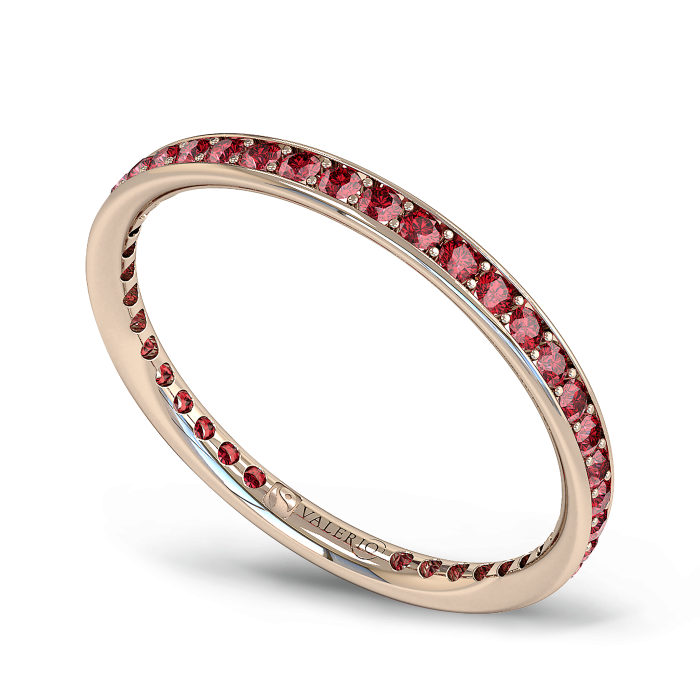 Ruby and Fairtrade Rose Gold Eternity Ring