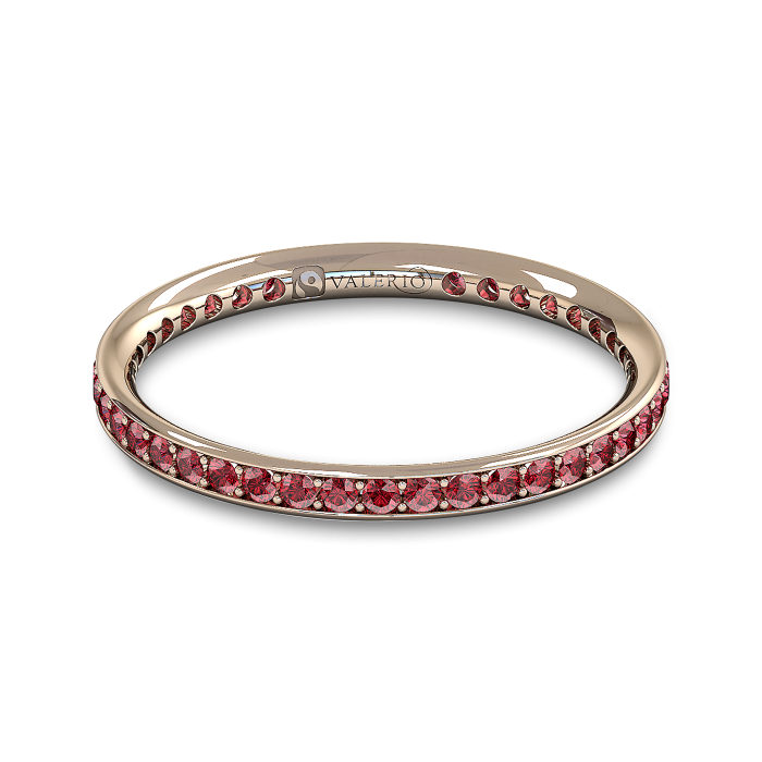 Ruby and Fairtrade Rose Gold Eternity Ring