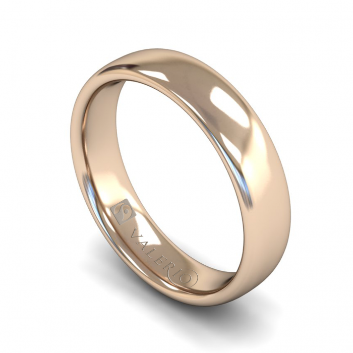 Slight Court ( Comfort Fit ) FairTrade 18k Rose Gold Wedding Ring