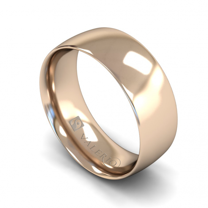 Traditional Court (Comfort Fit) 18k FairTrade Rose Gold Wedding Ring