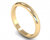 D-Shaped FairTrade Gold Wedding Ring